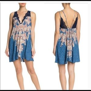 Free People morning sun slip dress